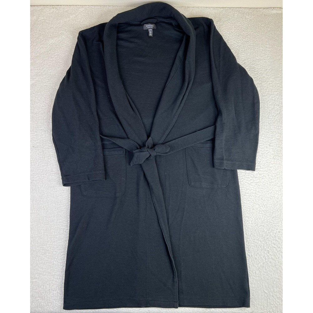Nordstrom Mens XL Gray Knit Belted Shawl Collar Lounge Robe N0347564MN